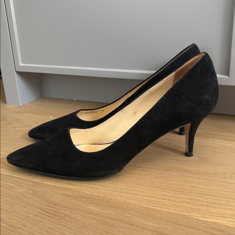 Cole Haan Black Suede Pumps